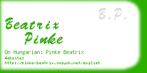 beatrix pinke business card